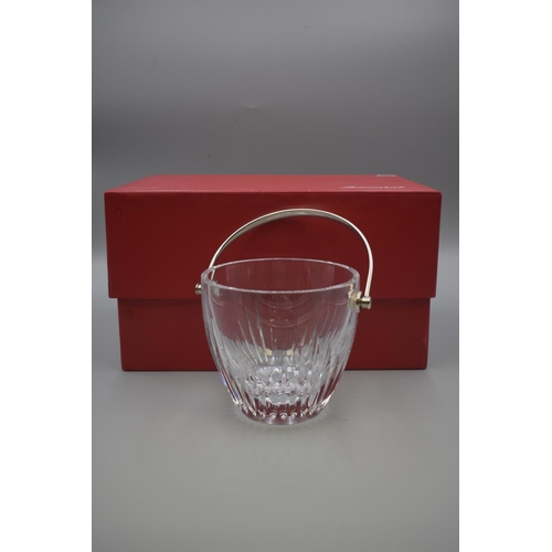 198 - Baccarat Champagne Ice/Champagne Bucket in Original box with Paperwork