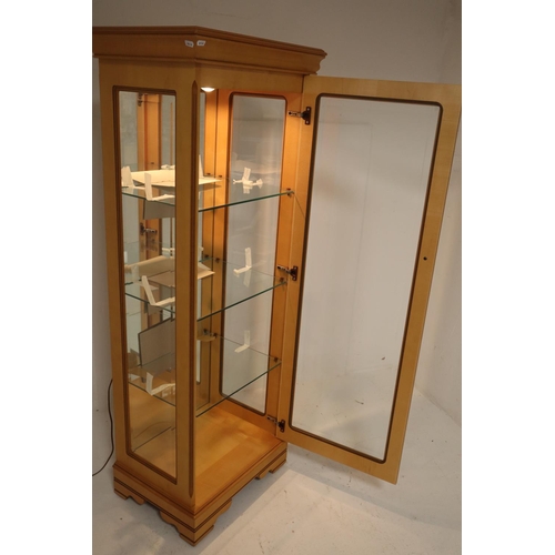 454 - Rossmore Display Cabinet with 3 Glass and Internal Illumination (59