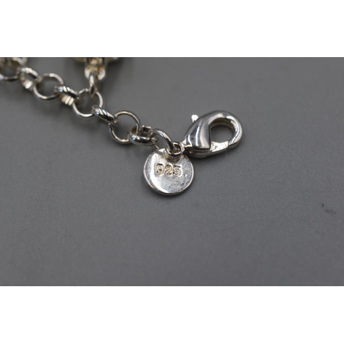 24 - Silver 925 Bracelet with 13 Charms