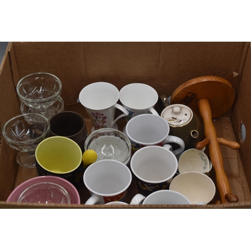 549 - Mixed Selection of Cups, Dessert Glass Bowls and More