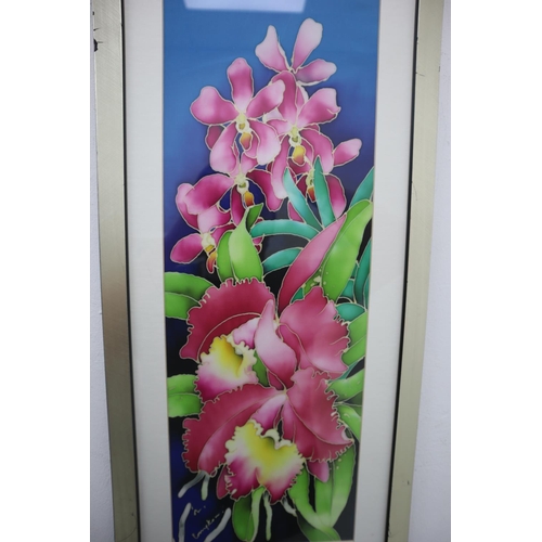 219 - Framed Print on Silk approx. 12