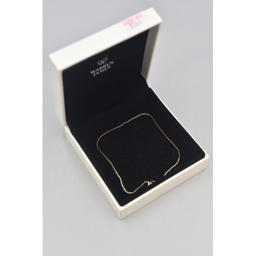 16 - Gold 14kt Bracelet Complete with Presentation Box (1.1 grams)