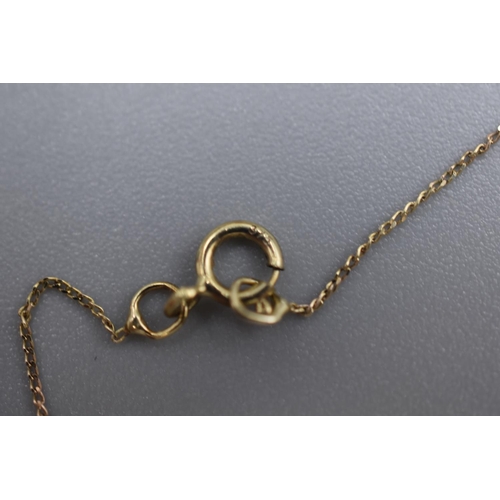 17 - Evoke 9ct Gold Necklace Pendant with Swarovski Crystal's complete with Presentation Box