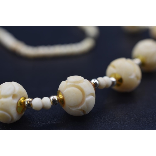 24 - Two Classic Sridevi Natural Coral Necklace in original Gift box