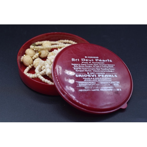 24 - Two Classic Sridevi Natural Coral Necklace in original Gift box