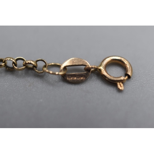 28 - Hallmarked Gold 375 Bracelet Complete with Presentation Box (1.5 grams)