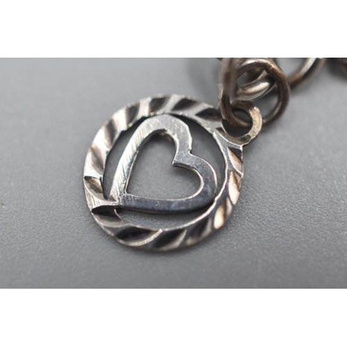 43 - Hallmarked Birmingham Silver Bracelet with 5 Charms