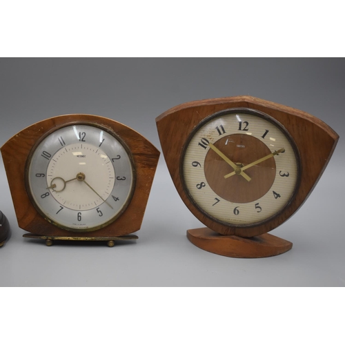 46 - Three Clocks to include Smiths, Metamec and Kundo