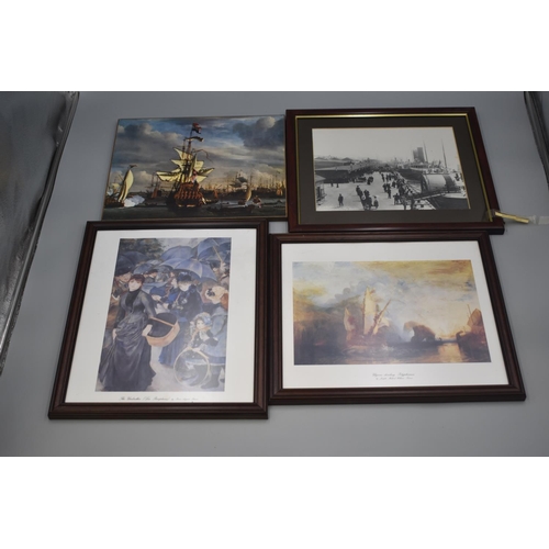 278 - Selection of Matching Framed and Glazed Prints by Classical Artists (Turner, Constable, Renoir, & Mo... 