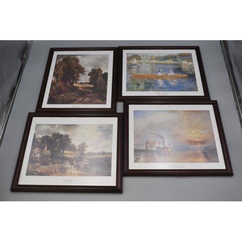 278 - Selection of Matching Framed and Glazed Prints by Classical Artists (Turner, Constable, Renoir, & Mo... 