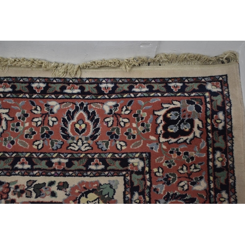 366 - LARGE Nice Quality Woven Rug with Flowered Patterned Design approx 132