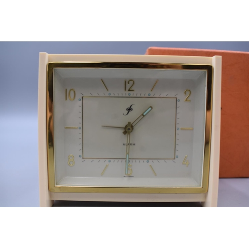 63 - Vintage Savings Alarm Clock with Instructions and Box