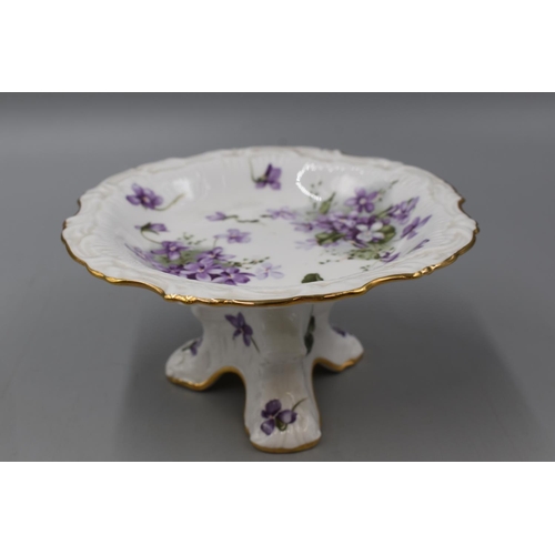 87 - Hammersley Victorian Violets Three Footed Bowl