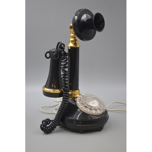 229 - Black BT Special Range Candlestick Telephone