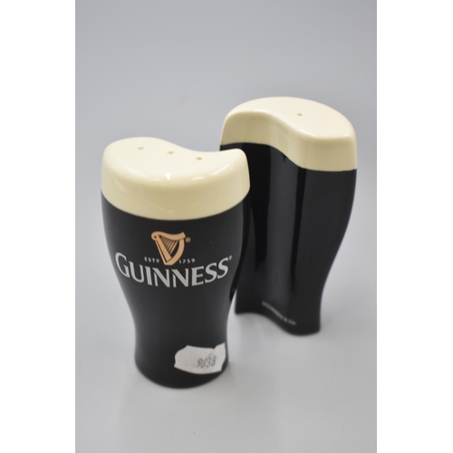 93 - Guiness Beer Money Savings Pint Glass and Salt and Pepper set