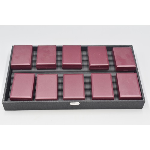 103 - Ten Necklace Jewellery Boxes - - 57mm x 81mm x 22mm