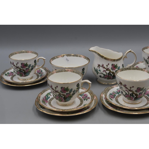 244 - Four Duchess China Trios With Sugar Bowl and Milk Jug