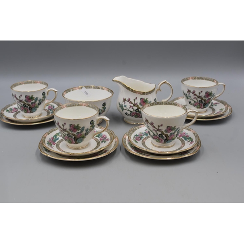 244 - Four Duchess China Trios With Sugar Bowl and Milk Jug