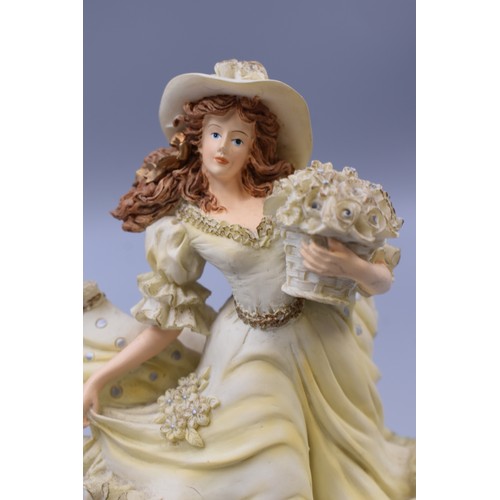 107 - Regency Fine Arts 'The Flower Seller' Figure approx. 8