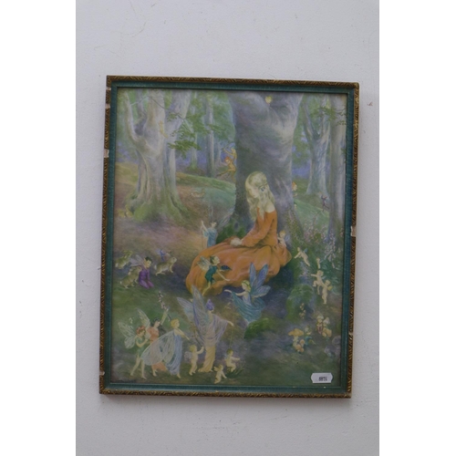 260 - Framed and Glazed Print by Daphne Constance Allen of a  