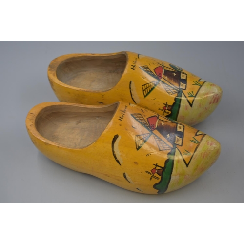 296 - A Large Pair of Dutch Clogs