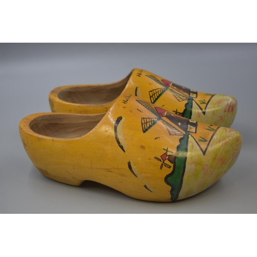 296 - A Large Pair of Dutch Clogs