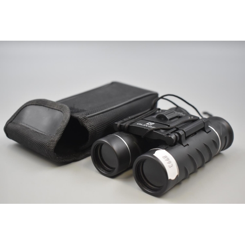 298 - Pair of Qunse 10x25 Binoculars in Case