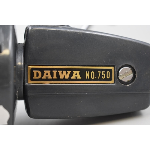 301 - Diawa No 750 Fishing Reel With Anodized Spool