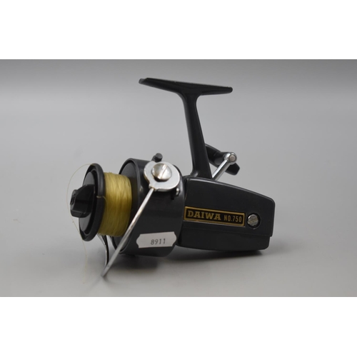 301 - Diawa No 750 Fishing Reel With Anodized Spool