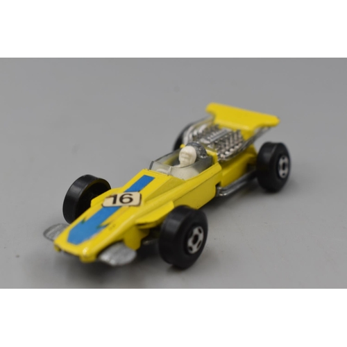 308 - Matchbox Super Kings Team Matchbox 1970's K7 Racing Car Transporter With Race Car