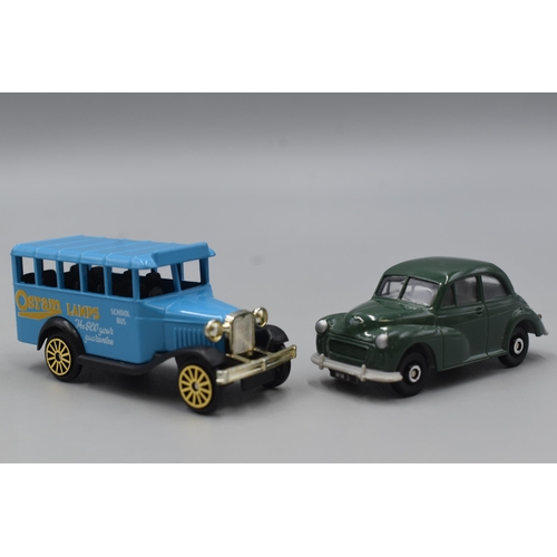 318 - Four Corgi Vehicles in Original Boxes includes Kelloggs Cornflakes, Shell Truck and Bedford School B... 