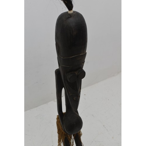 286 - Hand Carved Wooden African Tribal Male Statue 44