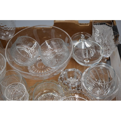 498 - Large Selection of Crystal Glassware including Set of 4 Fruit Bowls, Champagne Flutes and More