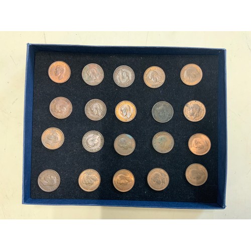 94a - Selection of 20 George VI Farthings (Dated 1937 to 1950)