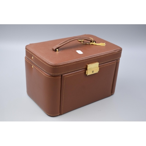 76 - Dulwich Designs Vanity Case Complete with contents to include Silver, earrings and more