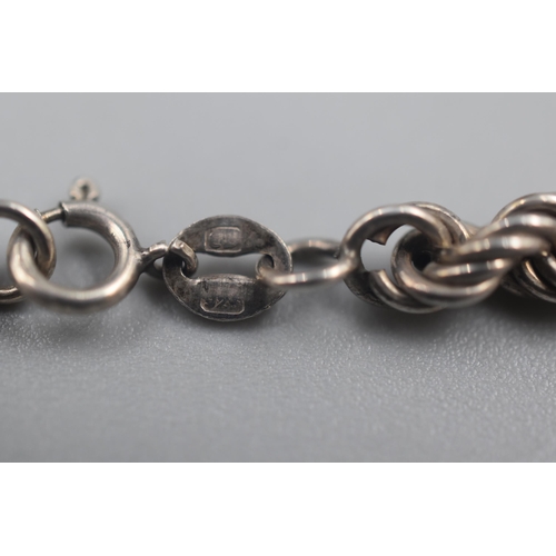 77 - Silver 925 Rope Bracelet (14 grams)