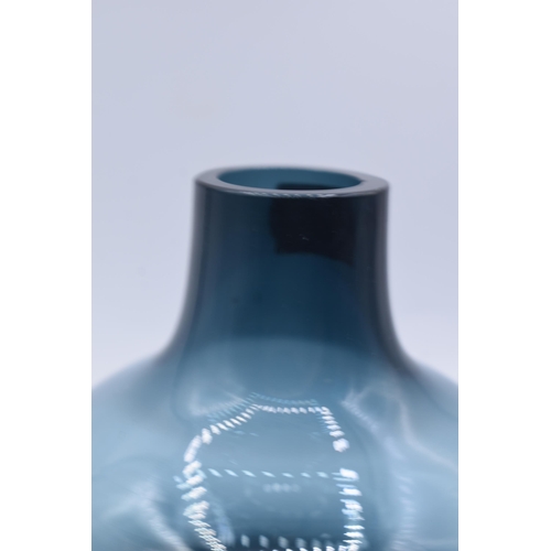 172 - Whitefriars Arctic Blue Soda Glass Vase (3.5