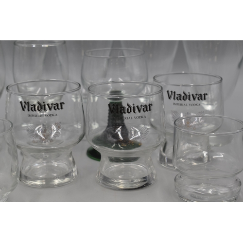 525 - Mixed Collection of Nice Quality Glassware to include Vladivar Glasses, Wine, Sherry and Whisky Glas... 