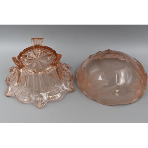 204 - Frosted Glass Fruit Bowl (9.5