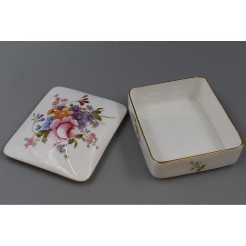 227 - Royal Crown Derby Posies Rectangular Lidded Dish