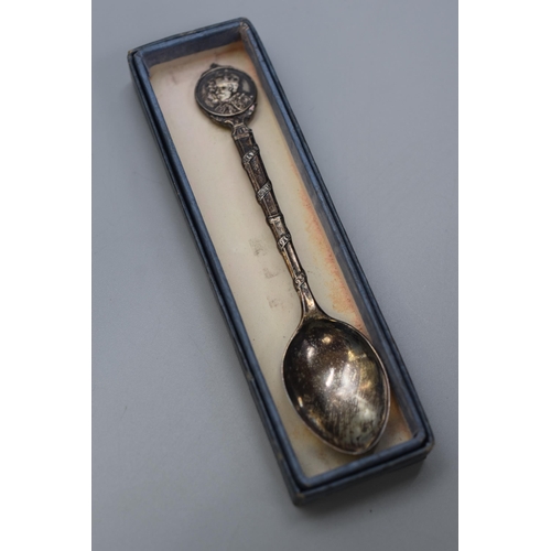 15 - Hallmarked Birmingham Silver George V Tea Spoon in Case