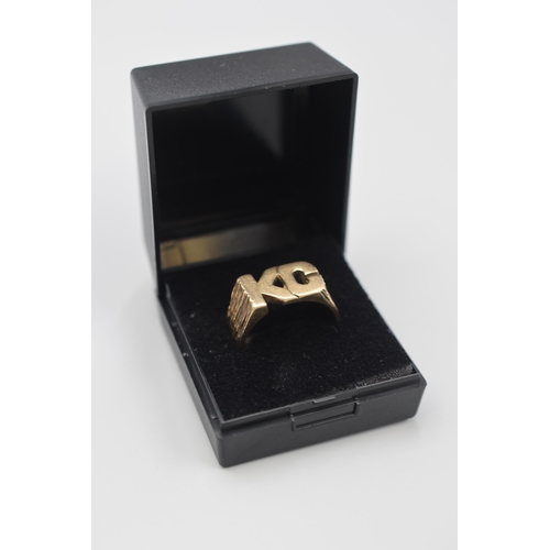 23 - Gold 9ct Gent’s Ring (Size U) Complete with Presentation Box (8.97 grams)