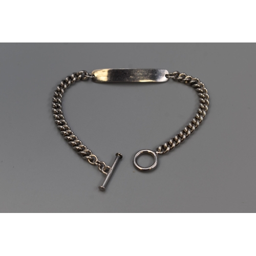 43 - Silver 925 ID Tag Bracelet