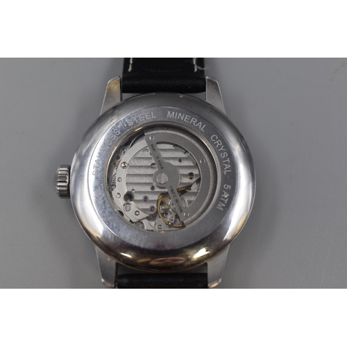 56 - Limit 1925 Pilots Watch with Miyota of Japan 21 Jewel Movement and Leather Strap (Working When teste... 