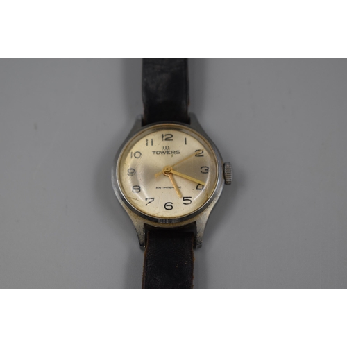 59 - Vintage Towers Antimagnetic Gent's Watch on Leather Strap