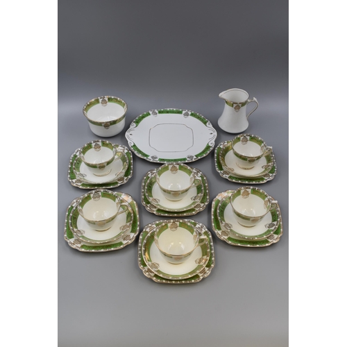 230 - Twenty One Piece St Michael Art Nouveau (1903 to 1910) China Tea Set (Number 9371)