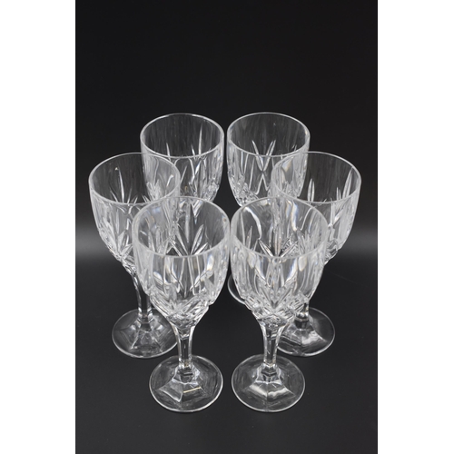 231 - Set of Six Gleaneagles Crystal Wine Glasses (8