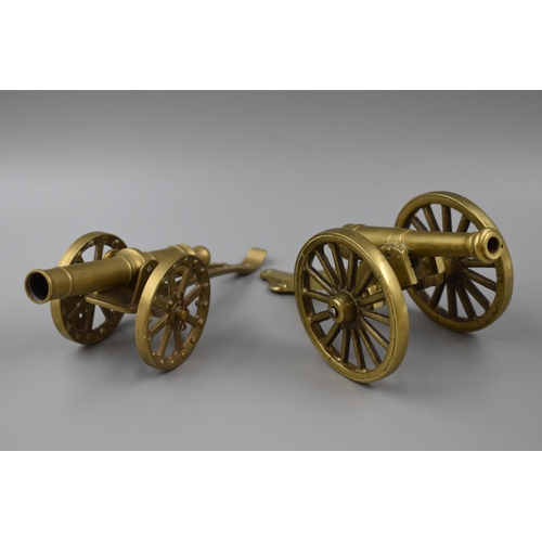 109 - Two Brass Cannons (Largest 8