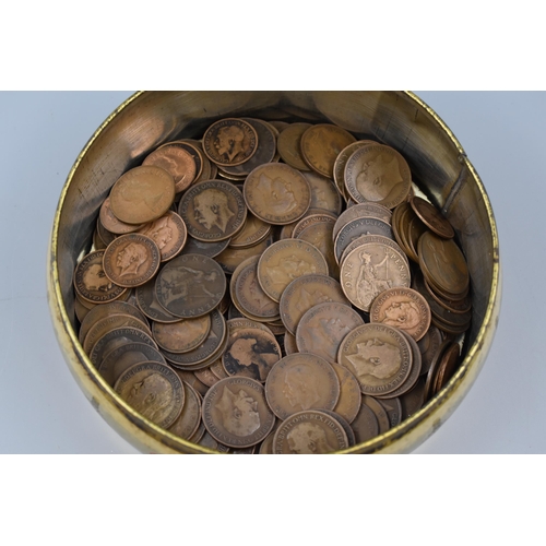 116 - Approx 2kg of Pennies and Half Pennies Including Victoria, Edward VII, George V, George VI and Eliza... 