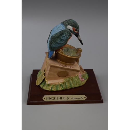 155 - Kingfisher Ornament on Plinth